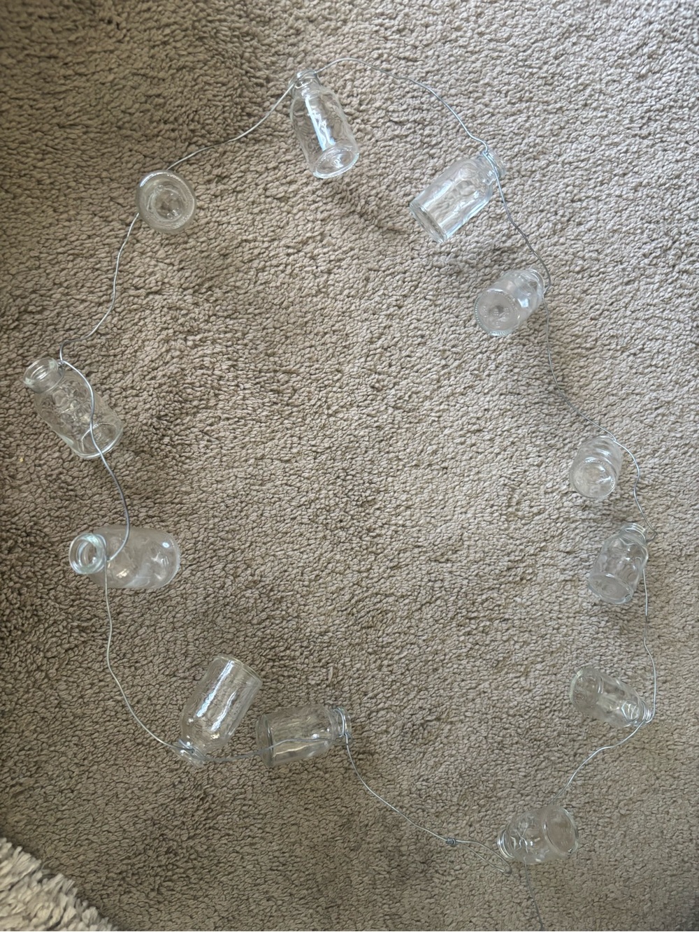 Clear Glass Mason Jar String